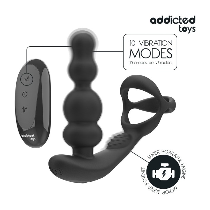 ADDICTED TOYS Masseur prostata rotatif avec télécommande