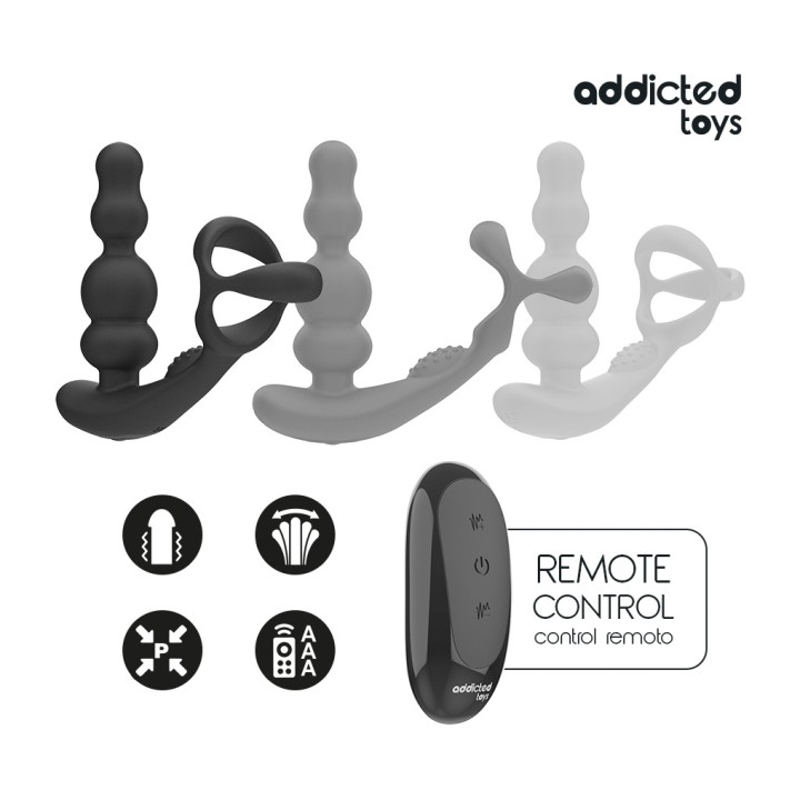 ADDICTED TOYS Masseur prostata rotatif avec télécommande