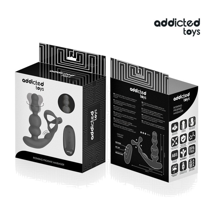 ADDICTED TOYS Masajeador prostatic rotator cuibă cu control