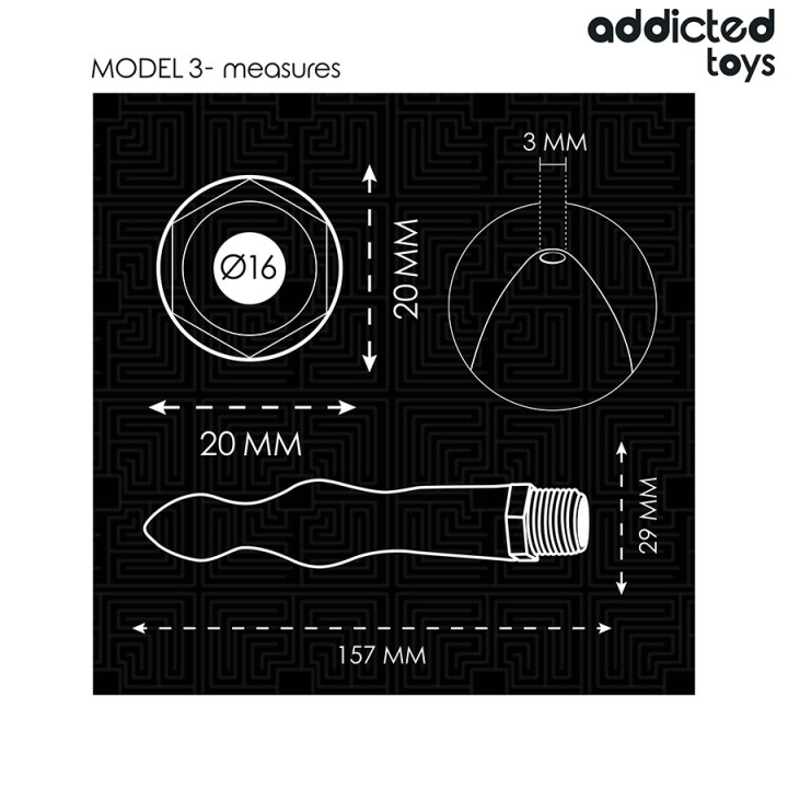 ADDICTED TOYS Llavanidor anal amb adaptador universal model