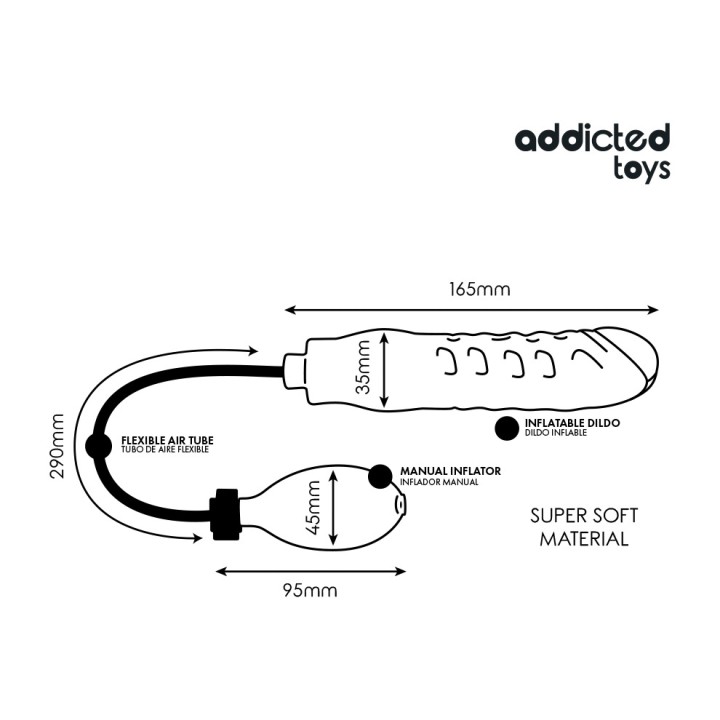 ADDICTED TOYS Dildo anal inflabil model 3 D-244832