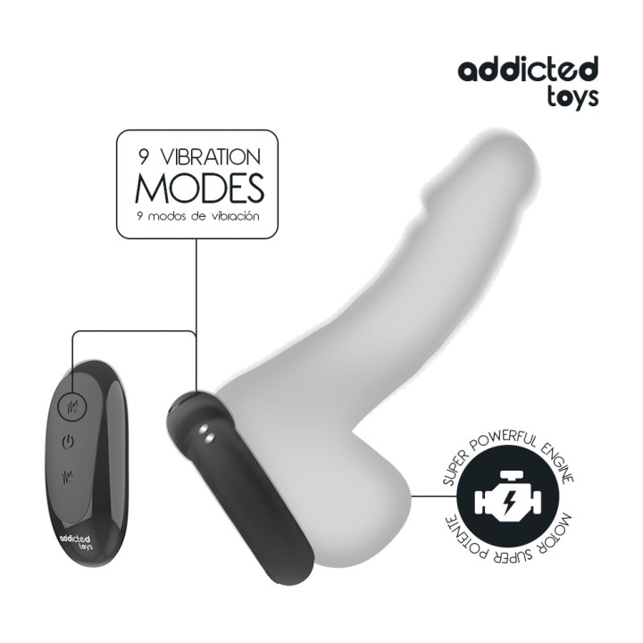 ADDICTED TOYS Vibrating ring for the penis with heat effect