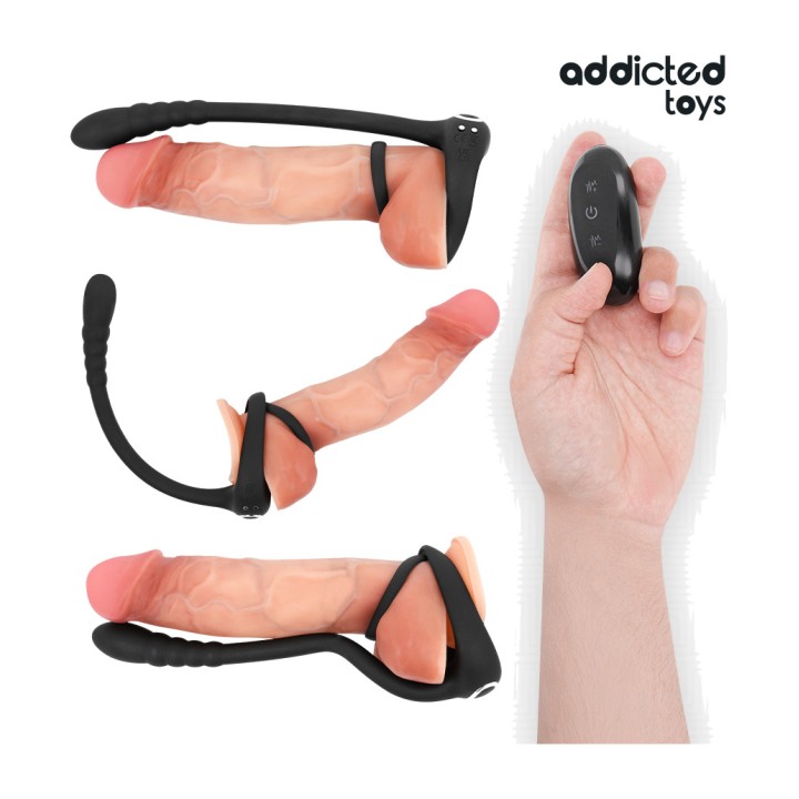 ADDICTED TOYS Vibrating ring for the penis with remote