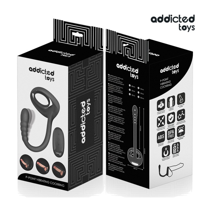 ADDICTED TOYS Vibrating ring for the penis with remote