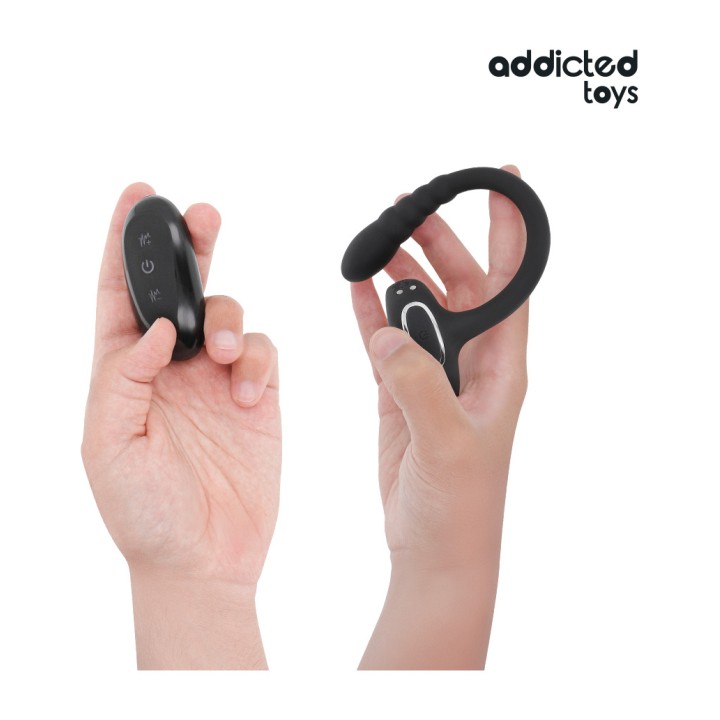 ADDICTED TOYS Vibratér pre penis s remote controlom P-SPOT