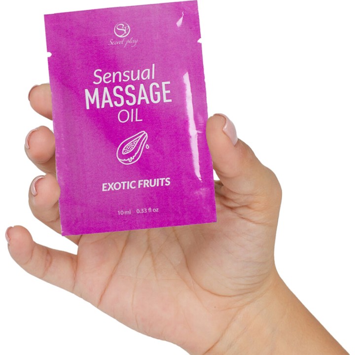 SECRETPLAY Monodosis de aceite con sabor a frutas exóticas