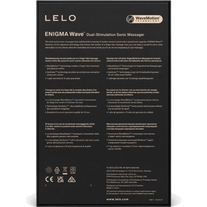 LELO Kolmikertalainen massaatilaus ENIGMA-WAVE D-244656VAR