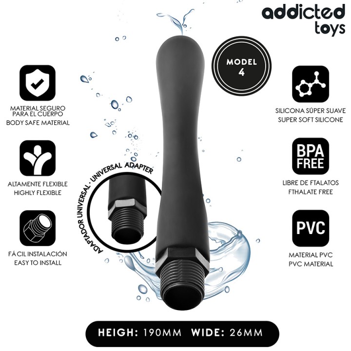 ADDICTED TOYS Vyčištění anal s universálním příslušenstvím