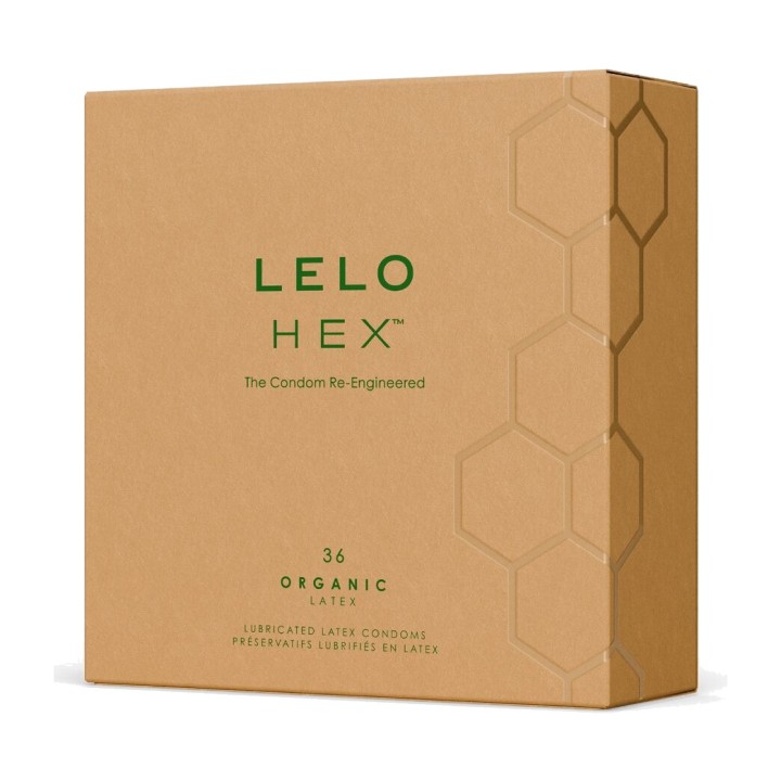 LELO Boks med 36 præservativer HEX-ORGANIC D-244025