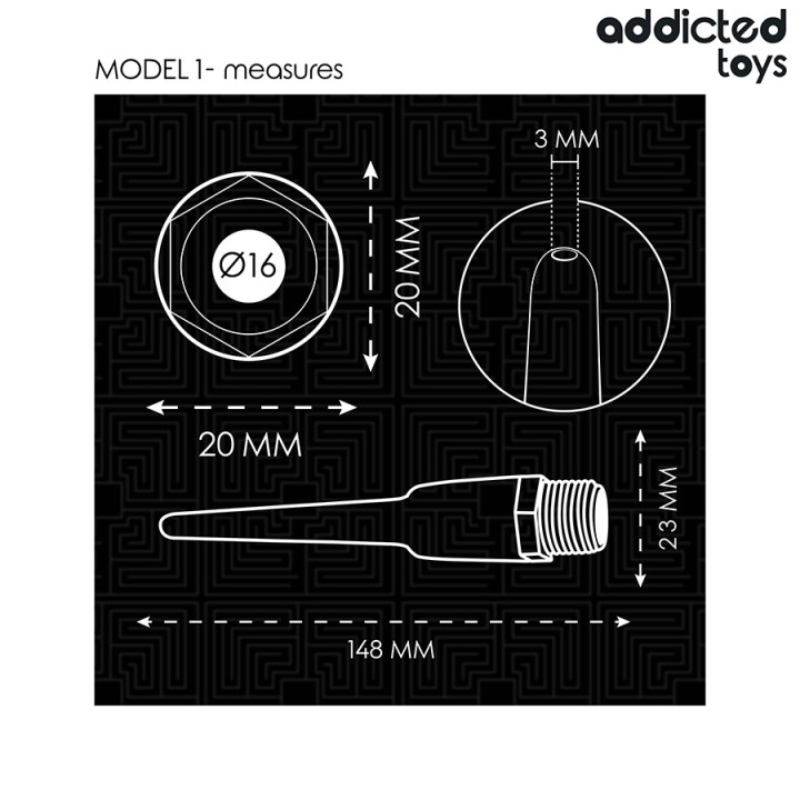 ADDICTED TOYS Analrengare med universell adapter modell 1