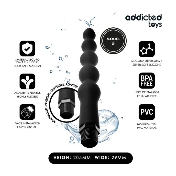 ADDICTED TOYS Netejant anal amb adaptador universal model 5