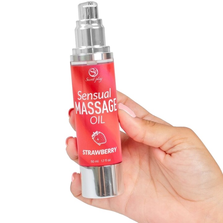 SECRETPLAY Óleo sabor morango para massagem D-244004