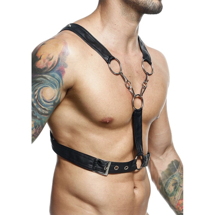 MOB EROTICWEAR Cross chain harness for men DNGEON-52504