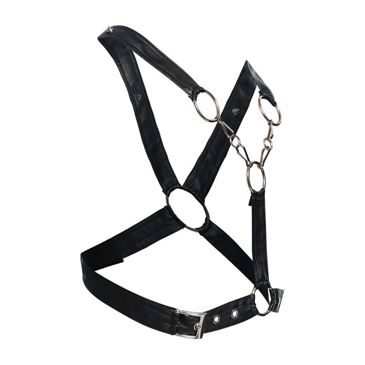 MOB EROTICWEAR Férfi átkeresztülő lánc csíko DNGEON-52504