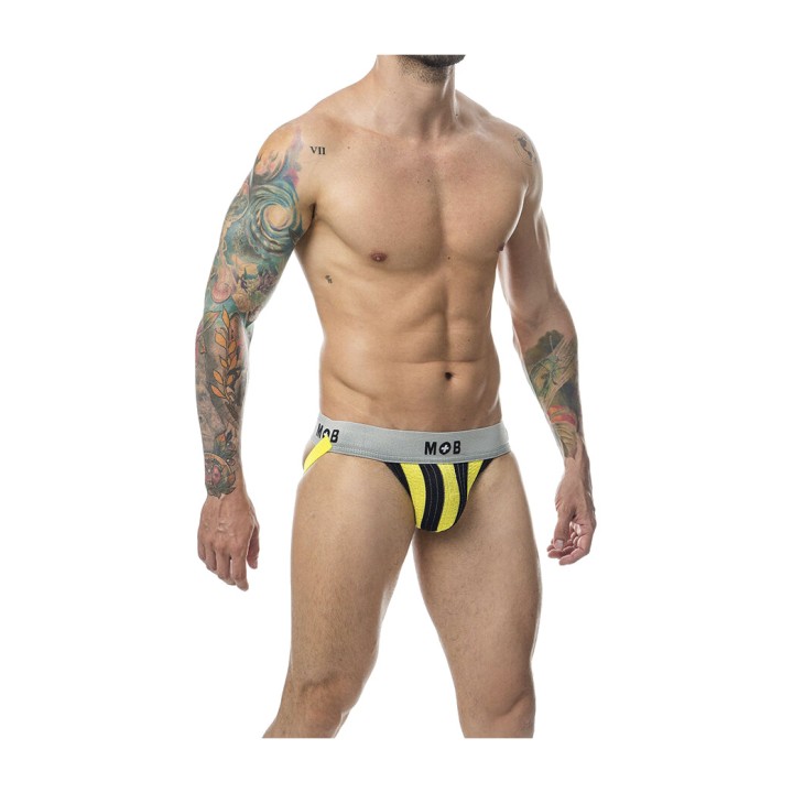 MOB EROTICWEAR Férfi klasszikus csíkos jockstrap STRIPE