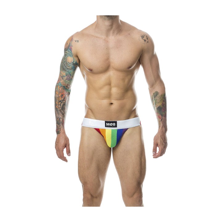MOB EROTICWEAR Jockstrap clasic cuțită pentru băieți STRIPE