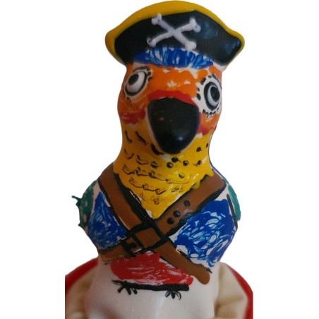 capitaine loro décoratif peint à la main 52311