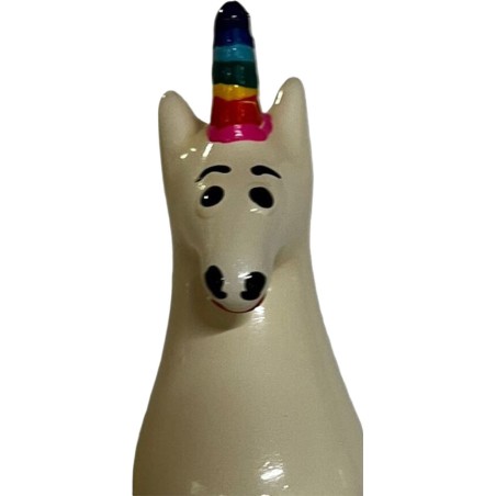 rainbow unicorn-shaped hand-painted decorative cover