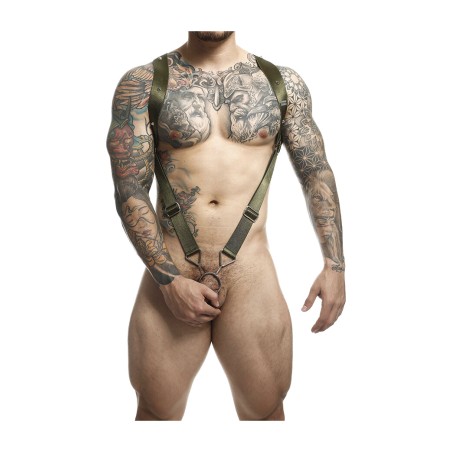 men's harness with straight back dngeon-52488