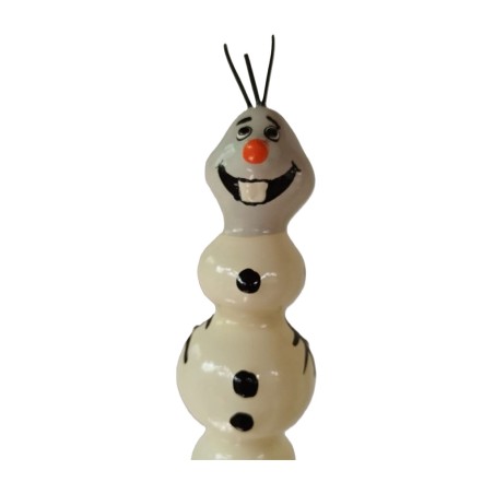 xl decorative hand-painted snowman figurine