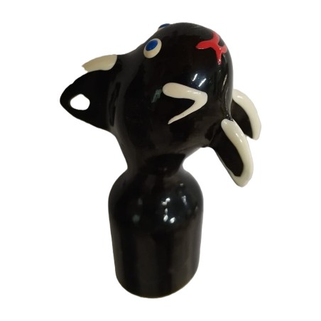 xl decorative hand-painted killer whale preservativo