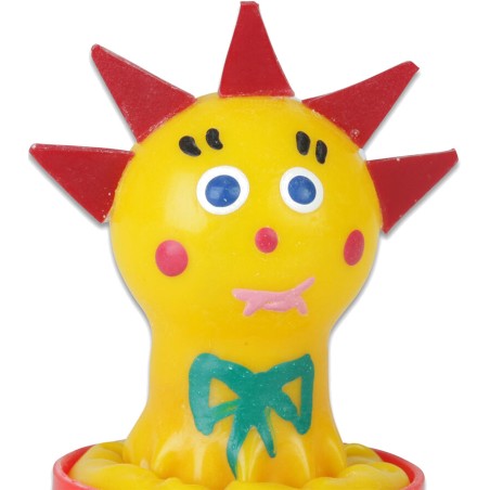 protetor decorativo pintado à mão com forma de sol