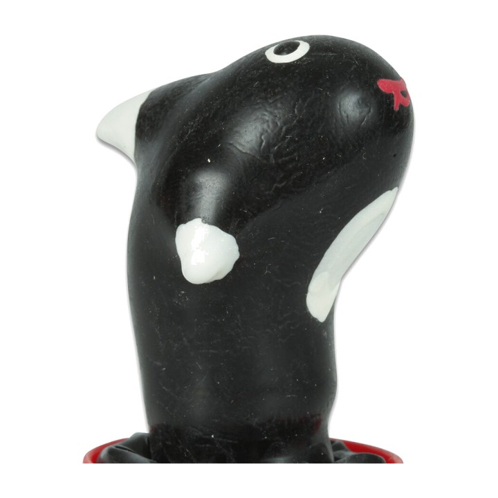 CONDOMERIE Preservatiu decorat pintat a mà amb forma d'orca