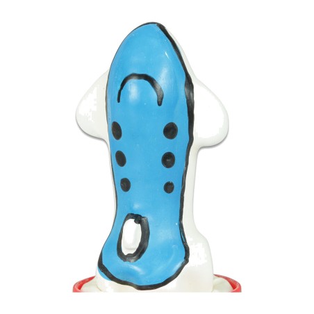 hand-painted decorative airplane-shaped charm