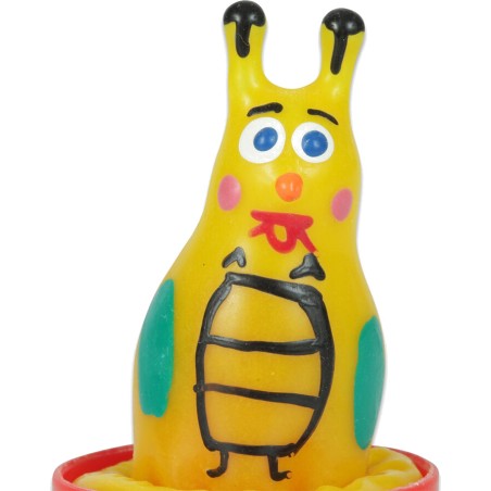 protège-moto décoratif peint à la main en forme d'abeille