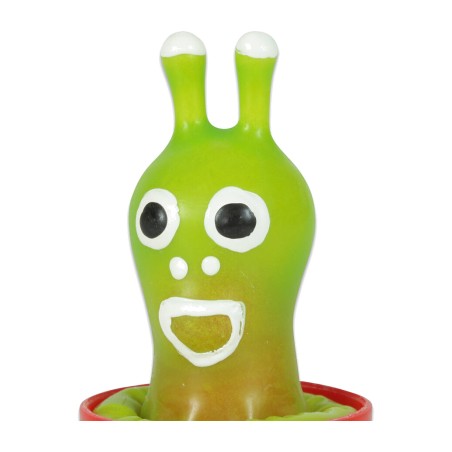decorative hand-painted alien-shaped moto grip protector