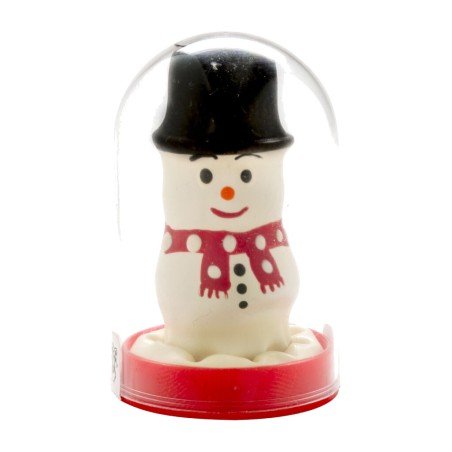 preservatiu decorat pintat a mà amb forma de nen de neu