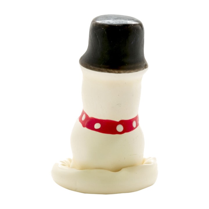 CONDOMERIE Decorative hand-painted snowman-shaped condom