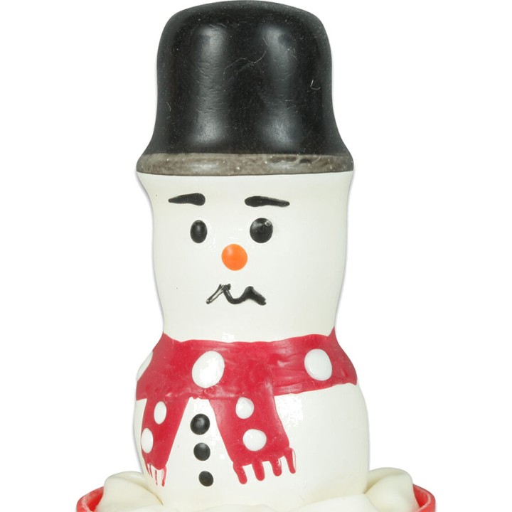 CONDOMERIE Decorative hand-painted snowman-shaped condom