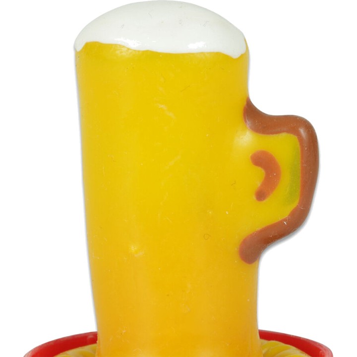 CONDOMERIE Gekleurde decoratieve bierglas vorm handschoen