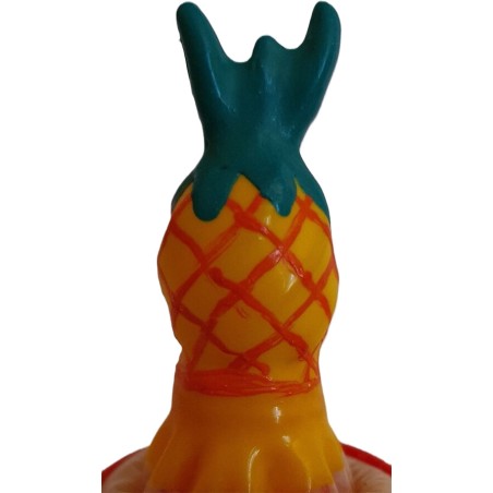 handpainted dekorerad kondom i ananasform