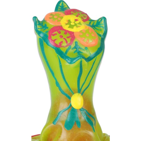 handpainted dekorerad kondom i form av blomsterboquet