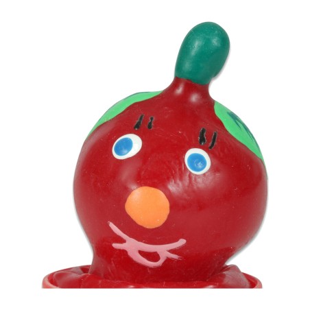 decorative hand-painted tomato-shaped moto grip protector