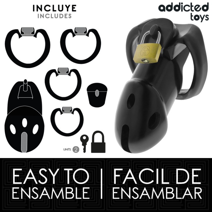 ADDICTED TOYS Penis cage LOCKED-UNBROKEN-DEN-9,8CM D-242962
