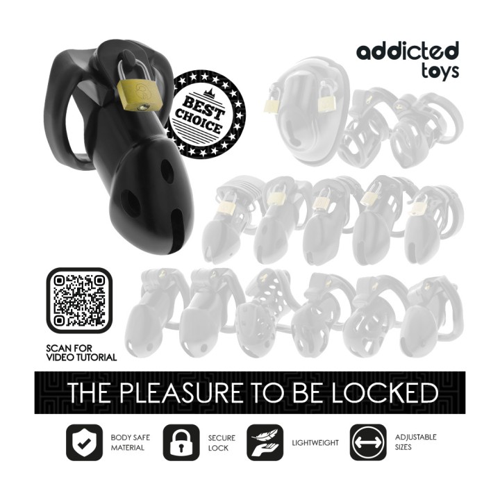 ADDICTED TOYS Penis cage LOCKED-UNBROKEN-DEN-9,8CM D-242962