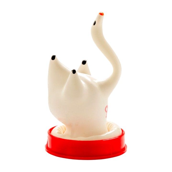 CONDOMERIE Handpainted dekorerad kondom i svanform D-243192