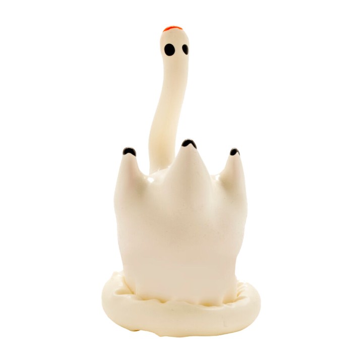 CONDOMERIE Decorative hand-painted swan-shaped condom