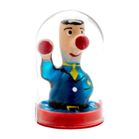 decorative hand-painted police figure condom