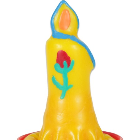preservativ decorativ manual paintat cu forma de candela