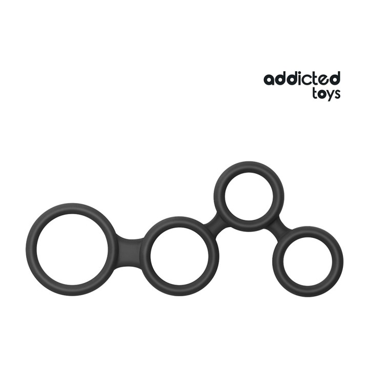 ADDICTED TOYS Penisring med testikeldeleter D-242864