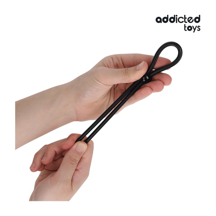 ADDICTED TOYS Silikonsnørekæde for enkeltløsningspenis
