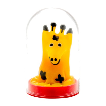 decorative hand-painted giraffe-shaped moto grip
