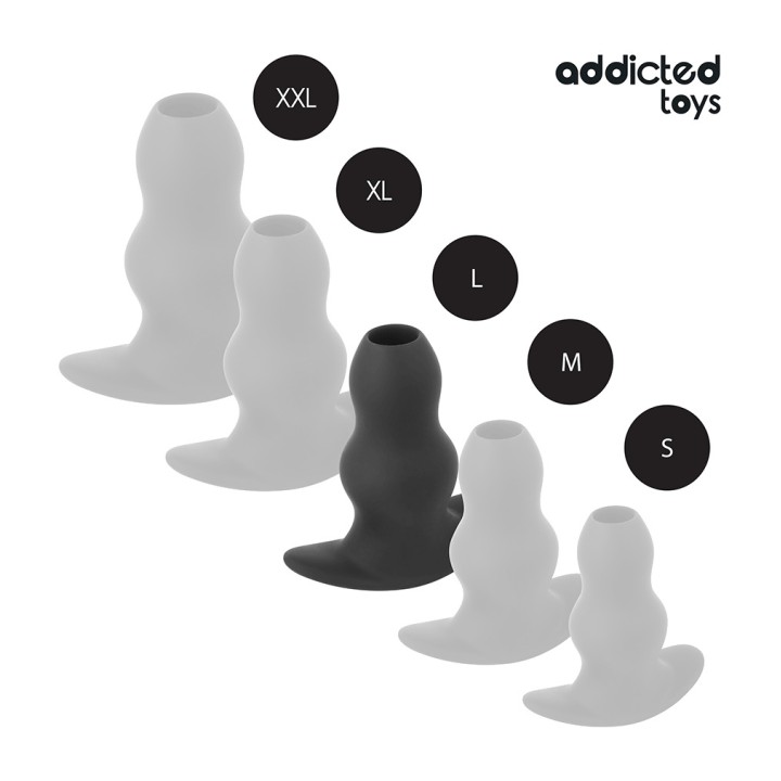 ADDICTED TOYS Analplug leeg van siliconen 7,3-15,2CM