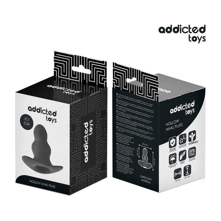 ADDICTED TOYS Plug anal de silicone hollow 7,3-15,2CM