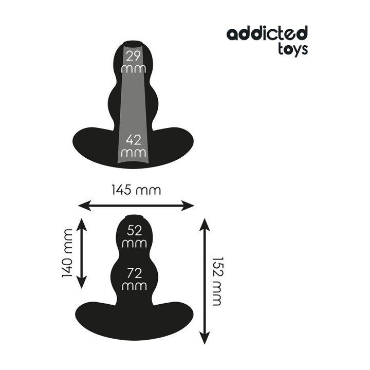 ADDICTED TOYS Tomme siliconplug 7,3-15,2CM D-242843VAR
