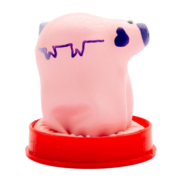 CONDOMERIE Decorative hand-painted small pig-shaped condom